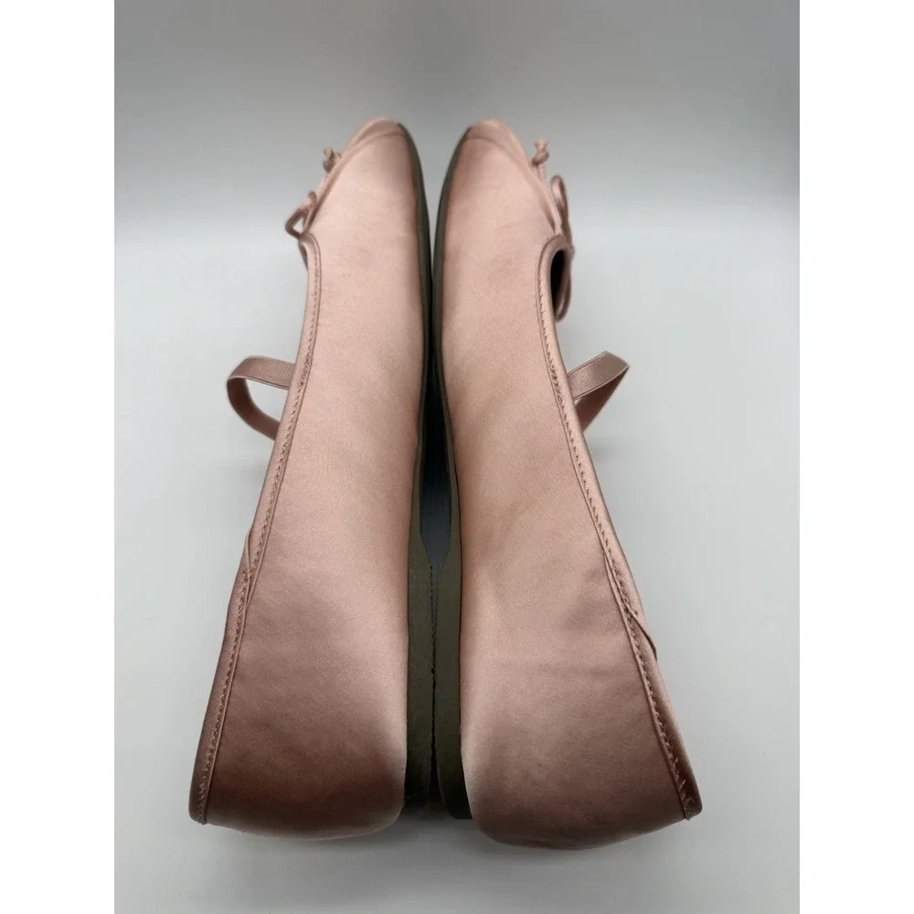 Report Women's Sz 11 Pink Ballet Flats Satin Fabric NWOB Balletcore Coquette